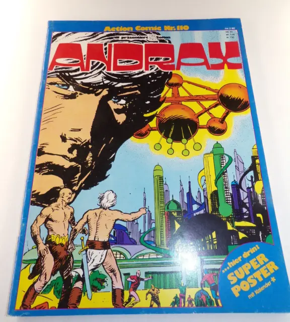 Gevacur-Album - Action Comic - Nr. 110 - ANDRAX - mit Superposter - 1975