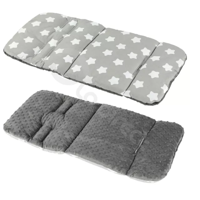 Universal Kinderwagen Kinderwagen Buggy LINER EINSATZ waschbar LG weiß Stern / dunkelgrau
