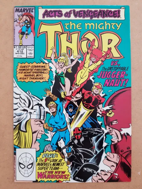 Mighty Thor (Vol. 1) #412 (Acts of Vengeance!) - MARVEL - Dec 1989 - FINE- 5.5