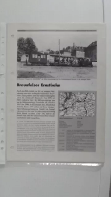 Neben- und Schmalspurbahnen Hessen Braunfelder Ernstbahn