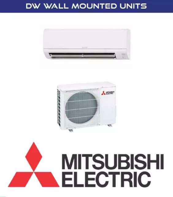 Mitsubishi Electric 5kw Air Con system DW wall mount range R32 FREE DELIVERY