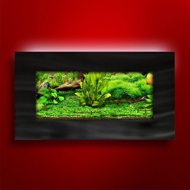 Original Aussie Aquarium - View Brushed Aluminum Wall Mounted Fish Tank