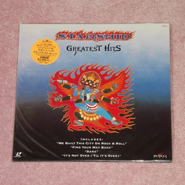 STARSHIP Greatest Hits - RARE 1991 JAPAN LASERDISC + HYPE-STICKER (BVLP-43)