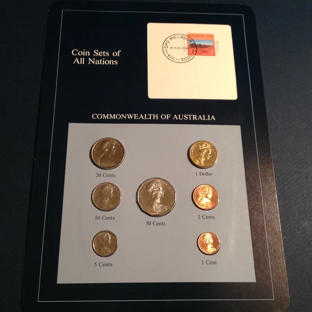 Australia -  Franklin Mint Coin Sets of All Nations  - 7 Coin Type  Set