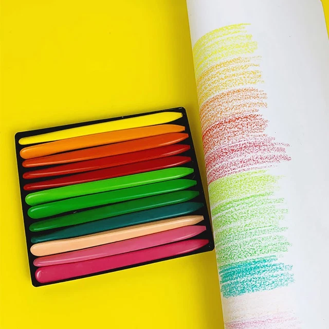Lápiz de cera a mano lavable no sucio marcador de palo de pintura al óleo lápiz de color