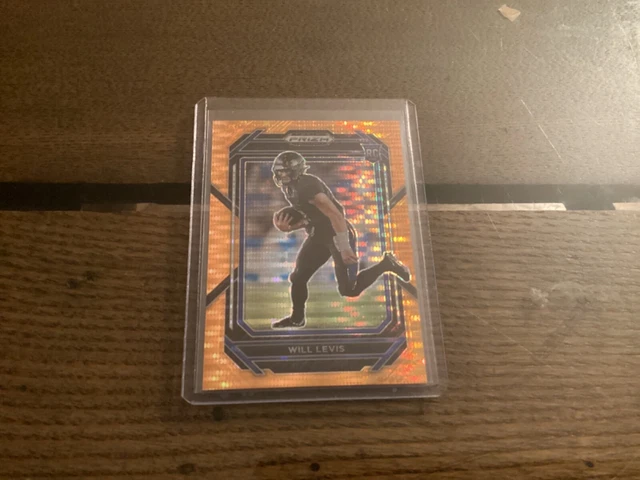 2023 Panini Prizm Draft Picks Will Levis Orange Pulsar 3/49