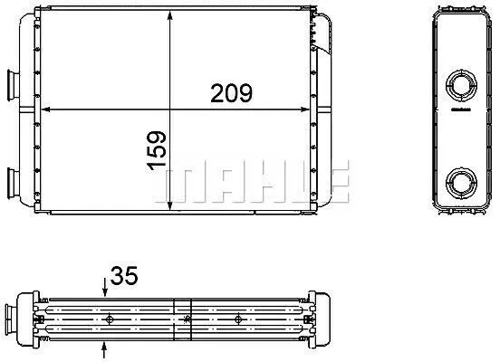 Fiat Punto Idea Doblo Cargo Lancia 1999- BEHR Warmetauscher Heizungskuhler