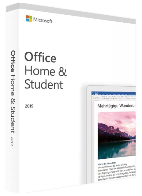 Microsoft Office 2019 Home & Student Vollversion mit Supportanspruch | USB Stift