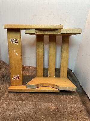 Vintage wooden child’s stepstool/chair “see I can sit & stand by myself“So Cool 7