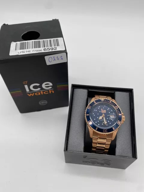 Ice-Watch - ICE steel Blue cosmos rose-gold - Rose-Gold Damenuhr 016774 Medium