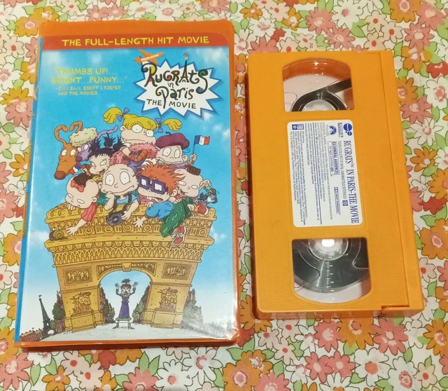 RUGRATS IN PARIS The Movie Orange VHS Tape No Case Classic Nickelodeon