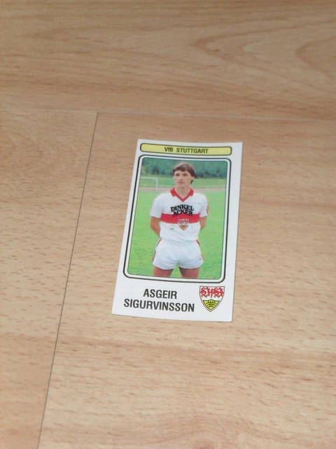 Carte Autographe Originale – Asgeir Sigurvinsson – VfB Stuttgart – Islande