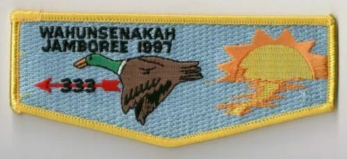 Boy Scout OA 333 Wahunsenakah Lodge 1997 National Jamboree Flap