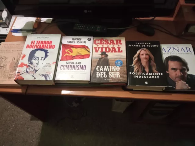 Colección de libros para buenos ESPAÑOLES Jiménez Losantos Aznar Cayetana ...