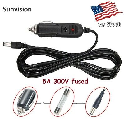 5A 12-24V Car Cigarette Lighter Power Charger Cord Adapter Cable DC Plug 2.1mm