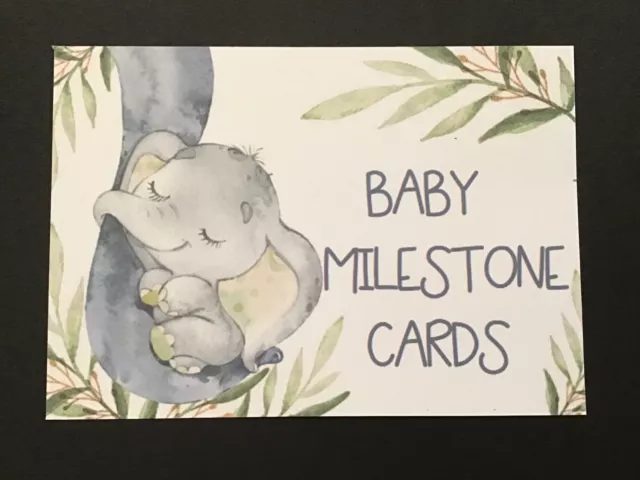 Baby Milestone Cards Disney Dumbo Neutral  Baby Shower Gift / New Mum