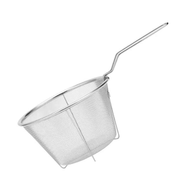 Deep Frying Basket Multifunctional Drain Baskets Food Strainer with Folding Hand