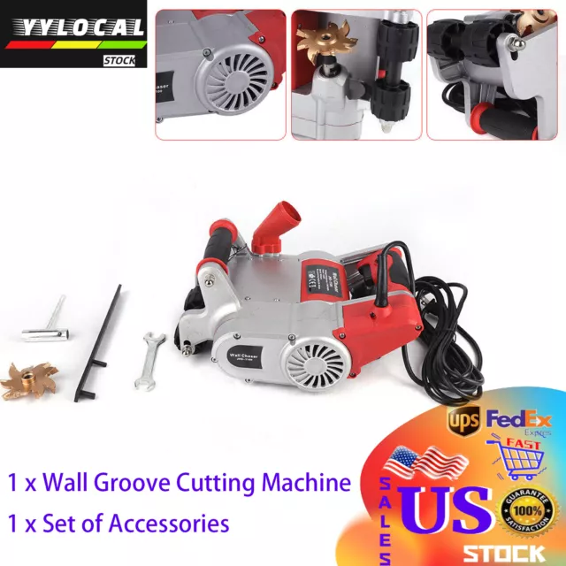 Handheld Wall Groove Cutting Machine Electric Wall Chaser Slotting Machine Tool