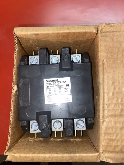 Siemens Furnas 42FE35AF106 Contactor 110V@50Hz 120V@60Hz NEW