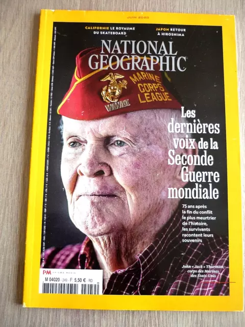 National Geographic  N° 249  Juin  2020  /  Les Dernieres Voix De La Seconde ...