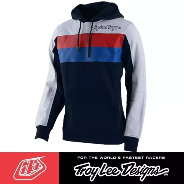 Troy Lee Designs Block Signature Hoodie Grey - MTB/MX - Mens TLD Hoodie