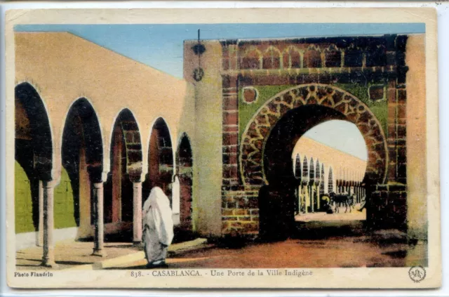 CP Maroc - Morocco - Casablanca - Une Porte de la Ville Indigène