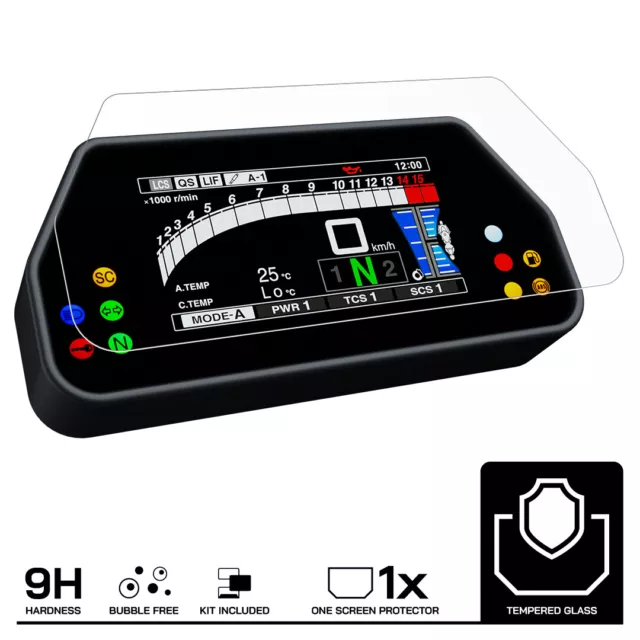 YAMAHA MT-10 (SP) (2022-) Tempered Glass Screen Protector 1 x Ultra Clear