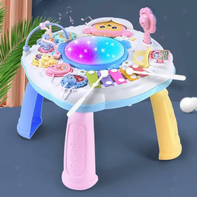 KIDS Baby Musical Toy Learning Activity Table with Light + Sound Early Education