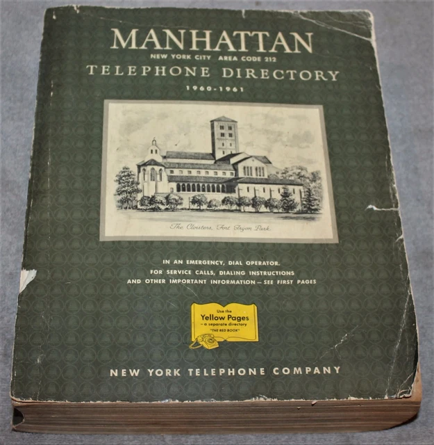 Yellow Book Manhattan 2001-2002 電話帳 NYC Yellow Book