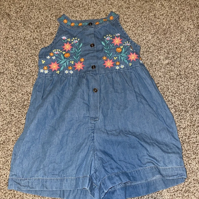 Pantaloncini ricamati George bambine look denim estate 12-18 mesi