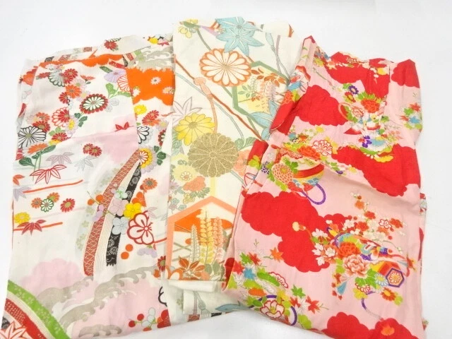 35885# Japanese Kimono / Kimono For Girls / Set Of 3