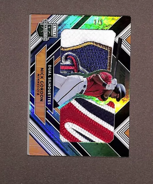 2018 Panini Elite Extra Edition Dual Silhouettes #DS-NG Nick Gordon /5