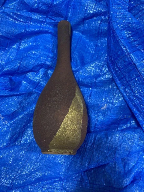 Vase Gold Leaf Antique Art Work Stamped