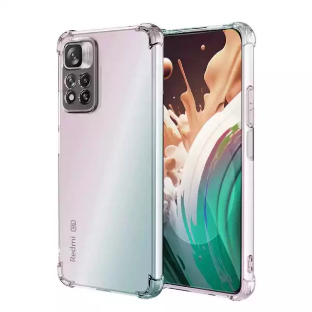 TPU Schutz Hulle Verstarkten Ecken Stossfeste Klar fur Redmi Note 11 Pro