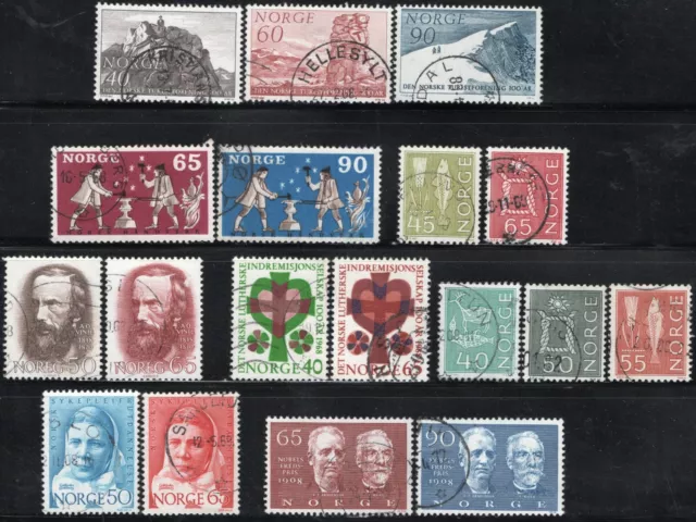 3084 Norway 1968, NK 599-616, Complete Yearset, canc.