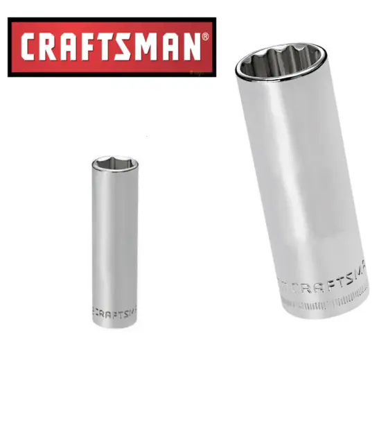 Craftsman Socket "1/4 & 3/8" Drives, Deep - 6 & 12 pt - NEW - Buy 2 Get 1 Free