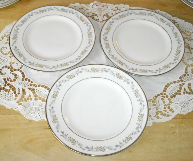 Vintage Syracuse China MELODIE 6 1/4" Plates ~ Set of 3 ~