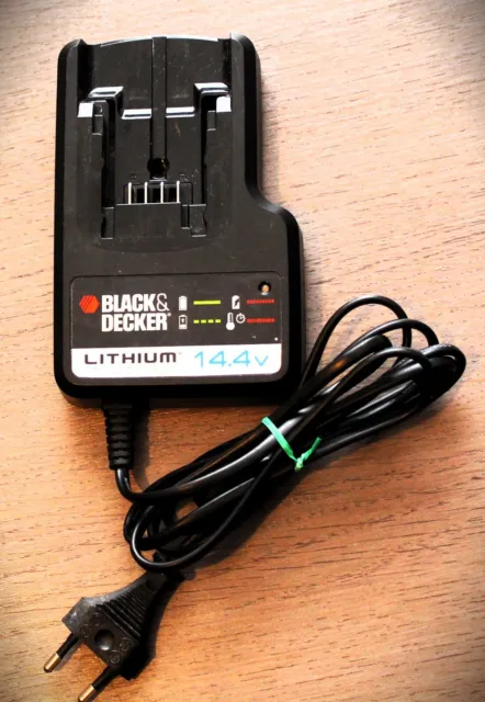 Chargeur de batterie BLACK+DECKER BDC1A-QW pour batteries Lithium 14,4V et  18V