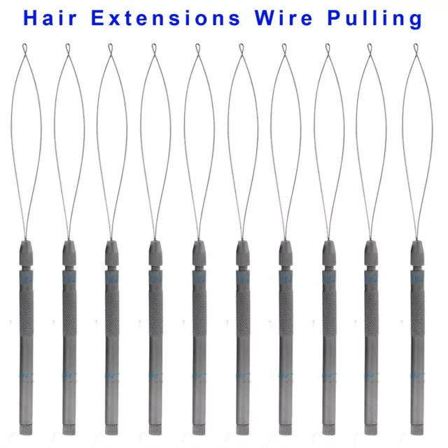 Hair Extensions Wire Pulling Hoop Loop Tool Ring Micro Hook Threader Needle