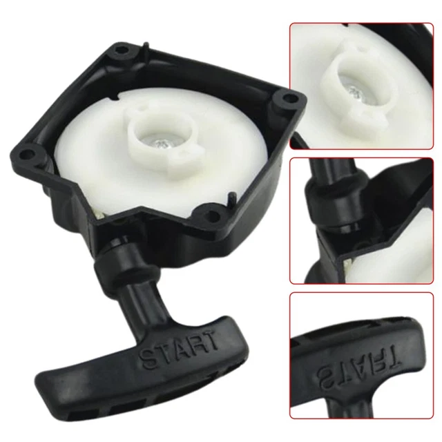 Démarreur à Rappel Pour Débroussailleuse - Compatible Moteurs 33cc à 62cc - Pièce De Rechange Noire