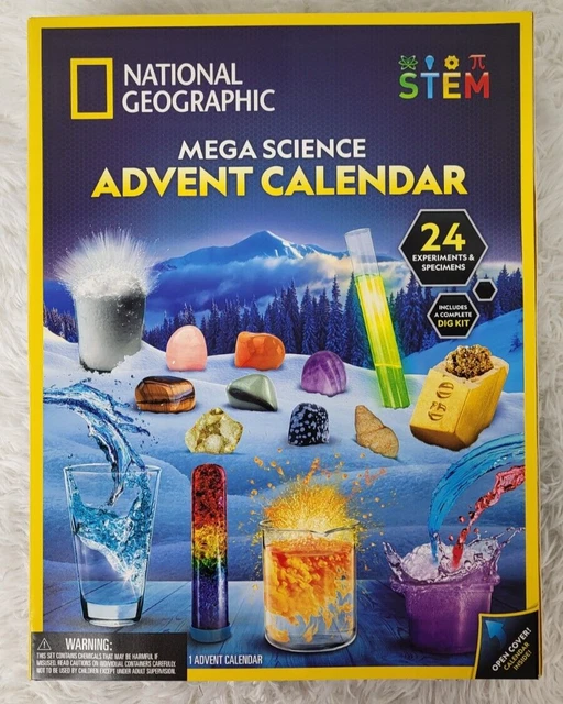 NATIONAL GEOGRAPHIC MEGA Science Advent Calendar 2022, 24 Experiments