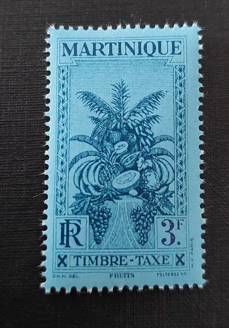 colonie Française martinique 1933 timbre taxe n 22 neuf luxe **