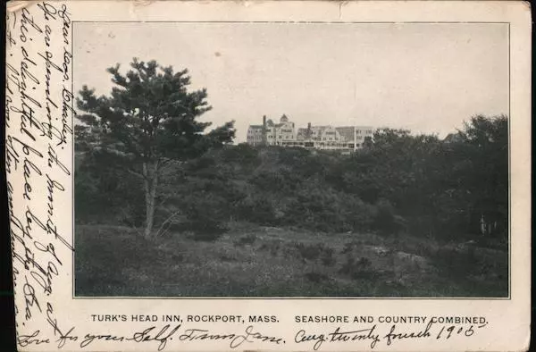 1905 ROCKPORT,MA TURK'S Head Inn Essex County Massachusetts Postcard 1c ...