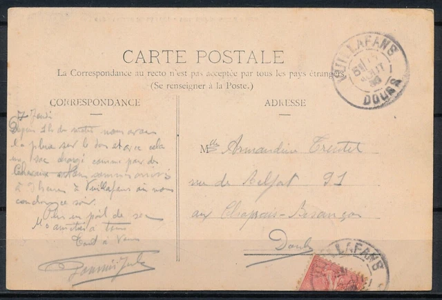 [CPA977] France, Vallée de la Loue- Vuillafans -La Place- very fine old postcard 2