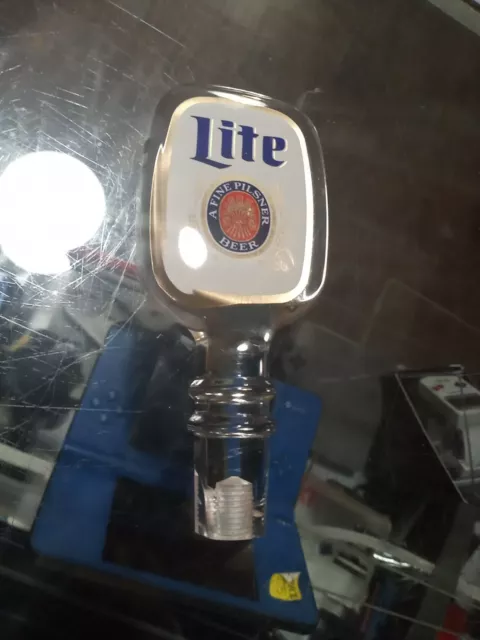 Vintage Miller Lite Beer 6” Acrylic Tap Handle