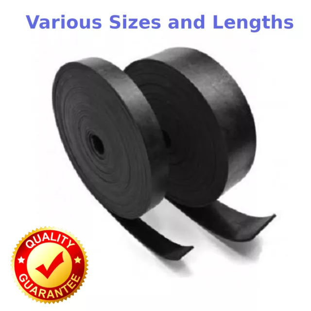 Solid Rubber Strip Anti-Vibration Draught - Various Widths Thickness Lengths