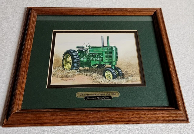 American Memory Prints John Deere Model G Styled 1942 - 1953 Picture Framed