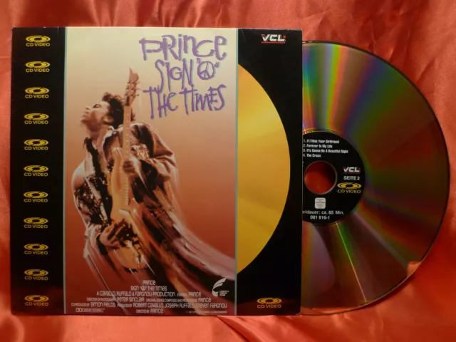 PRINCE "SIGN O THE TIMES" Concert Film SHEILA E.rare 1987 CD Video Laserdisc LD