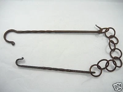 Catena per Camino Caminetto in ferro battuto inizi '900