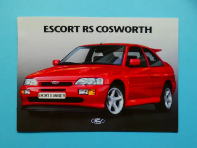 Prospekt / Katalog / Brochure Ford Escort RS Cosworth - 12/92